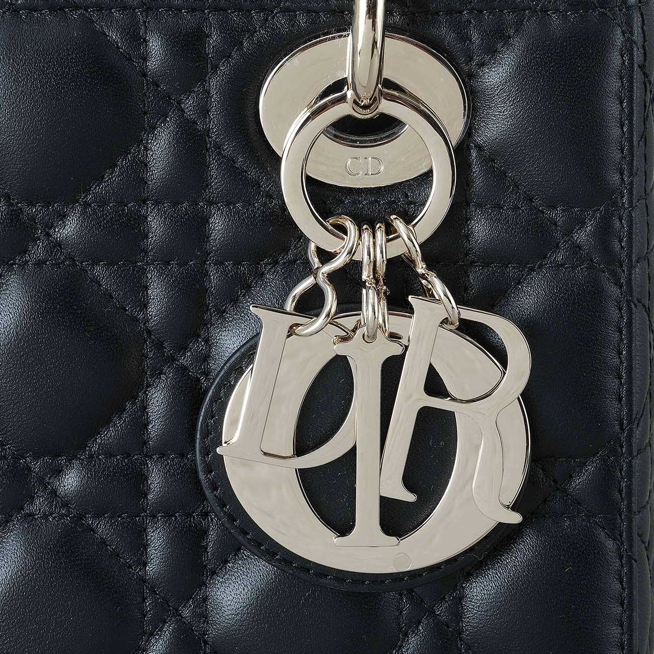 CHRISTIAN DIOR(USED)크리스찬디올 램스킨 레이디디올 스몰 MY ABC